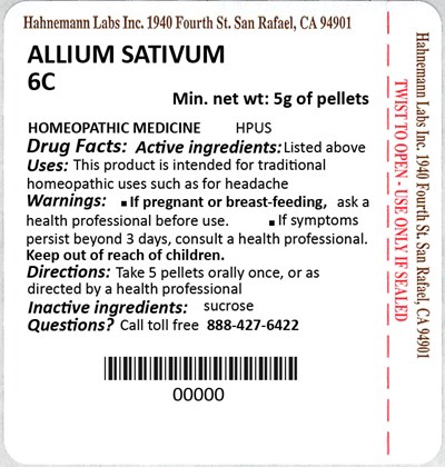 Allium Sativum 6c 5g (Allium Sativum 6c 5g)